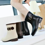 여성레인부츠 장화 미들 240mm 항공발송 봄여름 앵클 첼시 신발 방수 : 오베코샵