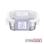 스텐락 네모 정사각밀폐용기 3호 270ml : 제이아리