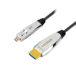 분리형 배관 공사 매쉬 4K 광 마이크로 를 HDMI 로 장거리 케이블 50M 실버 : DWMART