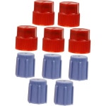 1 Set High Pressure Cap Leakproof Charging Port Cover car Air Conditioning Service Caps Spool AC S : qpfptm24