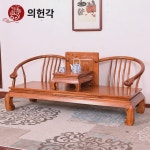 마호가니 가구 고슴도치 자단나한 침대 꽃 배나무 원목 연인의자 침대 식 캐주얼 의자 소파 의자 : 타티오카