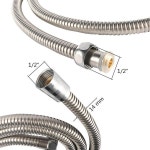 스테인레스 스틸 욕실 샤워 호스 암호화 방폭 스프링 튜브 당김 배관 피팅 1 : 웨이유통 웨이유통