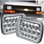 TRUE MODS 7x65x7 LED 헤드라이트 H6054 H5054 [45W] [H4 플 앤 플레이] [로우/하이 빔: 6/15 LED] - JEP 랭글러 YJ 체로키 XJ 헤드... 