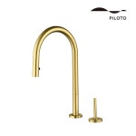 전국설치 더죤테크 필로토 슈티에싱크397 무광골드 2홀 주방수전 씽크대 수도꼭지 : 토브맘 스토어