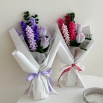 (또떠요DIY 동영상 제공) 라벤더 화이트 튤립 모루꽃다발 DIY 만들기 패키지 기념일 생일꽃 : ASH TREE