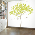 윈스 실사출력 롤스크린해피트리-그린 암막 방염 블라인드 이미지 그림 어린이집 주문제작 : 윈스