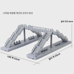 육교 모형 버스 정류장 승강장 완구 교통 도시 도로 장면 신호등 : 세미류아
