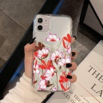 빨간 양귀비 튤립 장미 휴대폰 케이스 11 12 13 미니 프로 맥스 8 7 6 6S 플러스 X 5 SE XR XS : 하브유통