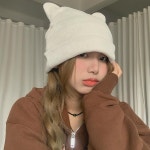 누전 남친집 고양이 귀 비니 큐티 토끼 귀 말랑말랑 직립 곰 귀 갈색 냉모녀 : 분홍레인