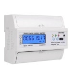 에너지계량기 Din 레일 전기 3 상 에너지 미터 RS485 kWh 소비 전력 전압 전류 모니터 Modbus RTU 380V 400V : 윤앤케이11