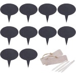 10Pcs 슬레이트 마커 치즈 라벨 샤큐테리 보드용 사인 라벨에 결혼 생일 칵테일 파티 저녁 식사 및 크리스마스를 위한 라인 가방이 포함되어... 