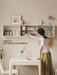 겐지 목어 원목 벽걸이 찬장 화이트 벽걸이 풍 벽걸이 찬장 식당 벽걸이 사물함 : 꼬비랑1