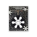 카이카이키키 플라워 러버 키링 라이트 그레이 블랙 : 모노모노 MONOMONO