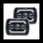 저렴한 YJ XJ 트럭용 LED 헤드라이트 노란색 방향 지시등 흰색 DRL H6054 5x7 180W 7x6 : 지행무역