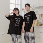 당일출고 [홈웨어/커플/빅사이즈/잠옷/커플잠옷/커플티/커플룩] 코기퍼피 반팔 티셔츠 & 원피스 잠옷 : 커플조아couplejoa