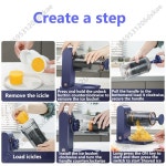 충전식 눈송이 얼음 DIY 스무디 슬러시 디저트 아이스 아이스크림 기계 : 마리오정