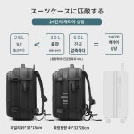 남성 백팩 대용량 러기지백 출장 여행용 탑승가방 방지 멀티 17 PC백팩 : 연두뭉치