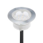 60MM DC12V 1.5W LED Recessed 데크 램프 IP67 방수 304 스틸 정원 장식 경로 오 지 하 빛 : 윌리제이
