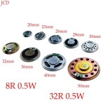 네비스피커 오디오 DIY용 원형 스피커 8R 32R 0.5W 1W 2W 8/32Ohm 직경 20 23 26 28 30 32 36 40 50mm 2 개 : 파인그라운드