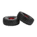 MEUS-4 피스 2.2 인치 알루미늄 휠 & 고무 타이어 키트 2.2 휠 1/10 RC 록 크롤러 Axial, SCX10 RR10 Wraith Yeti : 파비아노몰