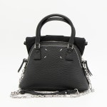 메종 마르지엘라 여성 5AC Classique 마이크로 토트백 블랙 S56WG0081 : 포제이컴퍼니