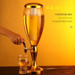 맥주 타워 디스펜서 타원형 하이볼 홈파티 취화채 : 득템대행