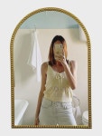 프렌치 아메리칸 빈티지 아치형 욕실거울 화장실거울 LED 스마트 백라이트 홀더 화장거울 화장거울 화장거울 : 테린구미