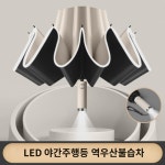 초교 전자동 리버스  우산 탑재 남성 접이식 라지 사이즈 보강 두껍고 튼튼한 강풍과 비에 강하다 전용 : 베틴수정