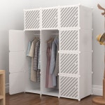 간이 조립식 큐브 1인 수납 옷장 사이드 옷정리 행거 비키니 선반 원룸 작은 시스템 이불장 : 그로우온s