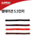 썬베이트 템테이선 5.5인치 배스웜 루어 미끼 스트레이트 프리리그 카이젤 다운샷 네꼬 와키 : 빅피싱