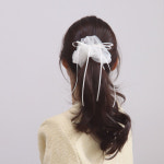 [국내제작/3colors] 머리끈 헤어끈 시스루쉬폰 발레코어 어게인코 곱창끈 : 더노블