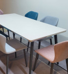 파르마 6인 포세린 세라믹 식탁 테이블 의자 세트 : 베루샤디자인가구