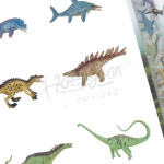 썬쓰 모사사우르스와 공룡친구들 7종 스테고 사우루스 브리키오 사우르스 공룡 모형 장난감 : 원포올스토어