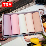 트라이 5매입 여성팬티 세트 면 데일리 여자삼각 팬티 학생 속옷 퍼스트라인 A try : 초아언더웨어