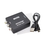 HD 1080P RCA AVHDMI 호환 컴포지트 어댑터 변환기 AV2HDMI 오디오 비디오 케이블 CVBS AV 어댑터 USB 케이블 포함 : 인쇼핑닷