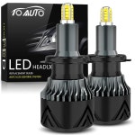 LED LED안개등 차량용 헤드라이트 6000K 화이트 CSP 칩 자동차 조명 램프 : 엔엠에스송도