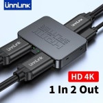 Unnlink 비디오 HDMI 스플리터 1 인 2 출력 4K 30Hz TV 스토어 1 컴퓨터 공유 2 모니터 TV 프로젝터 가정용 자동 : 인쇼핑닷