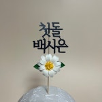 아기 백일 첫돌 기념일 플라워토퍼 : 다솔토퍼