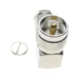 UHF 수 PL 259 플러그 직각 90 도 RF 커넥터 클램프, LMR195 RG58 RG400 RG142 용 : 프로베스트