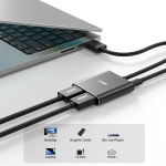 LORYI 디스플레이 포트듀얼 HDMI 어댑터 DPHDMI 스플리터 허브 DP 122 HDMI 모니터 PC 윈도우 도킹 스테이션용 4K 60Hz : 인쇼핑닷