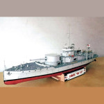 1차대전 영국 해군 HMS M15 경비함 종이 3D모델 DIY 전개도 1/100 : 3D랩터
