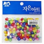 원석팔찌 비즈팔찌 끈 매듭 실 우정 커플 남성 컬러 비즈 하트 9mm 2봉 비즈공예 재료 팔찌 만들기 : 엣비