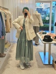 코튼 브이넥 레이스 롱 원피스 3color : 더코멜리
