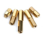 M3 황동 구리 기둥 스탠드 오프 키트 300 개, 육각 스페이서 나사산 패스너 : 사오엠텍