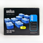 브라운 전기 면도기 세척액 순정 세정액 CCR8개 New 클린앤리뉴 BRAUN 시리즈 전용 : 벨로비즈