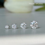 모이사나이트귀걸이 4프롱 랩다이아 랩그로운다이아몬드 귀걸이 : 프린치페사