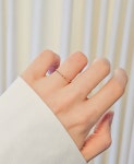 14k 18k 금 실 반지 우정링 열손가락 약지 중지 검지 골드몬트 [브렌다] : 골드몬트