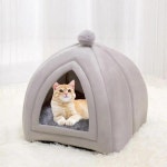 귀여운 고양이침대 따뜻한 고양이 침대 애완 동물 강아지 집, 겨울 개 쿠션 매트, 실내 바구니 동굴 둥지, 편안한 및 토끼 : 리니로니