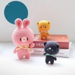 [코바늘 DIY] 피터패트 베이비 뜨개질 인형 뜨개 키링 코바늘 뜨개 키트 패키지 : 바이브리