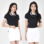 여성 골프 반 팔 티 골프 라운딩 이너 티 상의 : 나심바